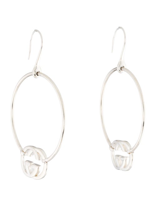 Gucci Britt Interlocking G Logo Hoop Earrings