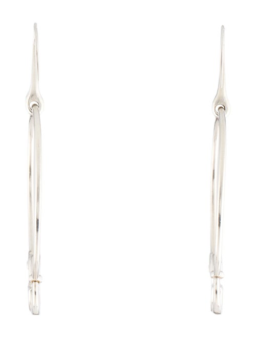 Gucci Britt Interlocking G Logo Hoop Earrings