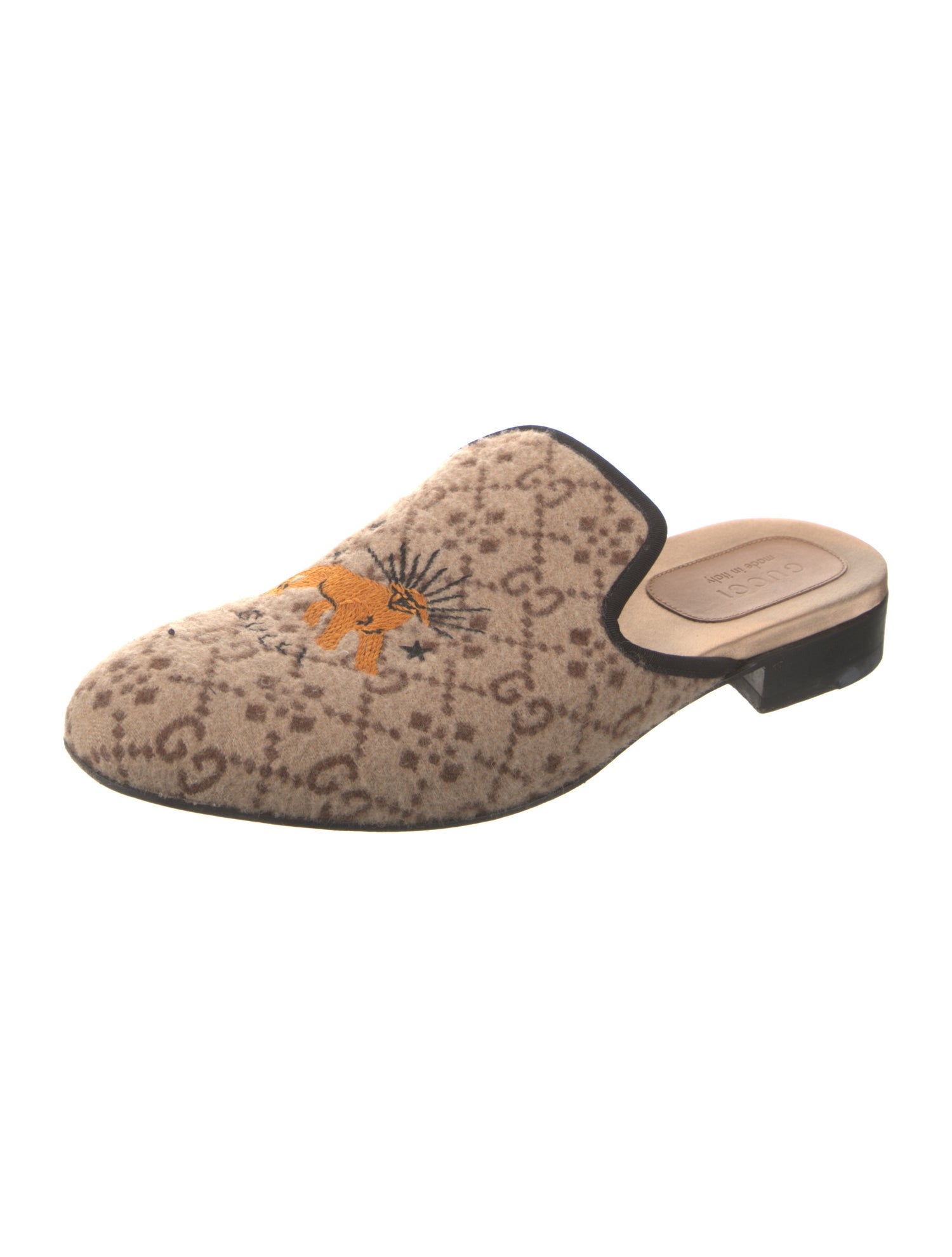 Gucci Wool Printed Slippers