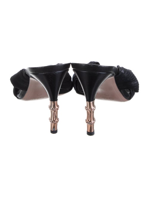 Gucci Bamboo Accent Pleated Accents Slides