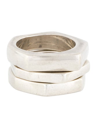 Gucci Three-Ring Abstract Stacking Bands