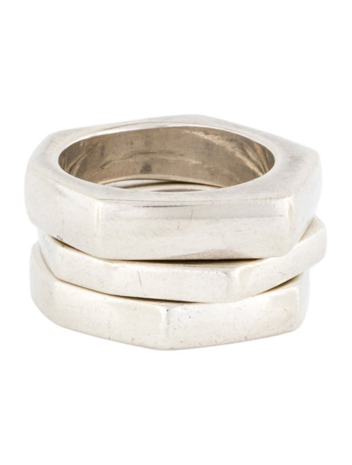 Gucci Three-Ring Abstract Stacking Bands