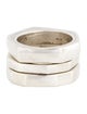 Gucci Three-Ring Abstract Stacking Bands