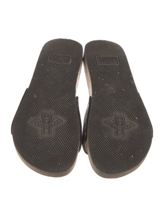 Gucci Interlocking G Logo Leather Slides