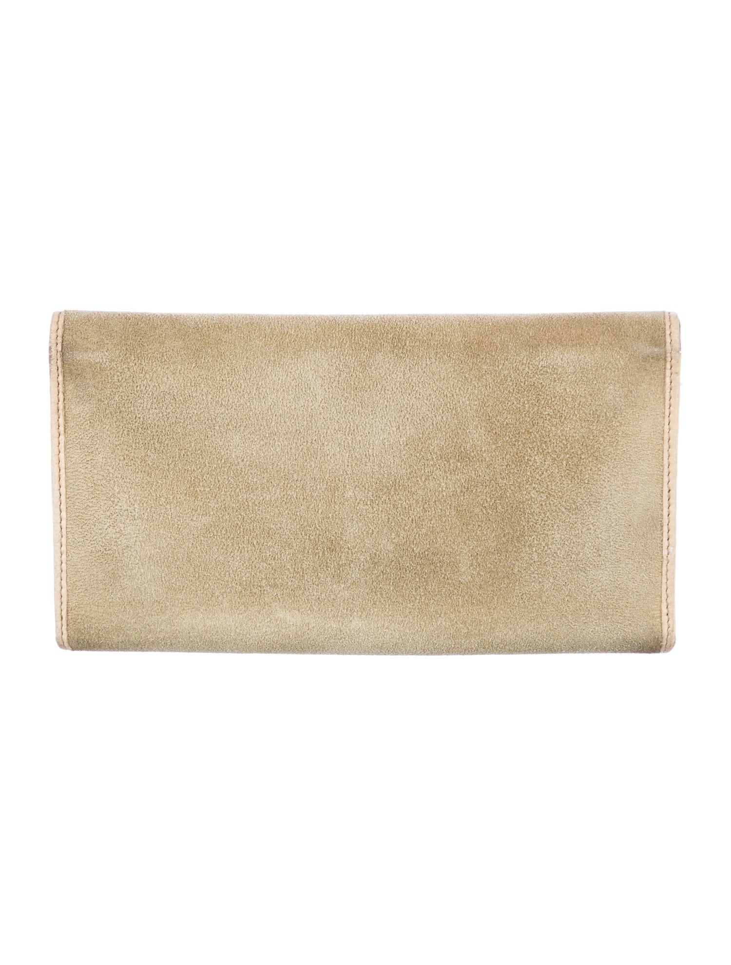 Gucci Horsebit Accent Suede Wallet