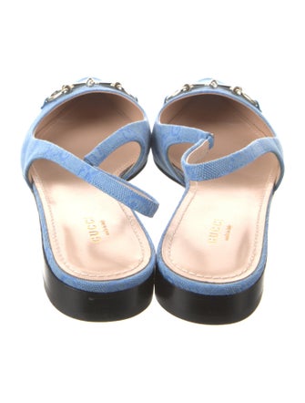 Gucci 2024-2025 GG Canvas Slingback Pumps