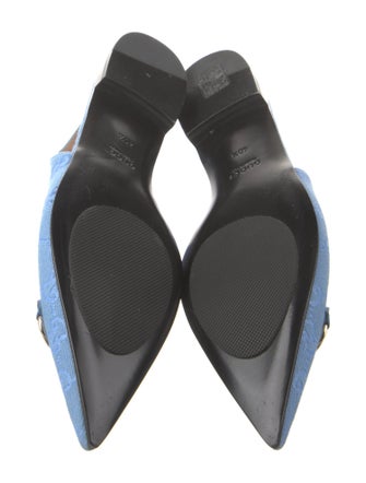 Gucci 2024-2025 GG Canvas Slingback Pumps