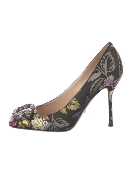 Gucci Dionysus Accent Jacquard Pumps