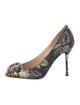 Gucci Dionysus Accent Jacquard Pumps