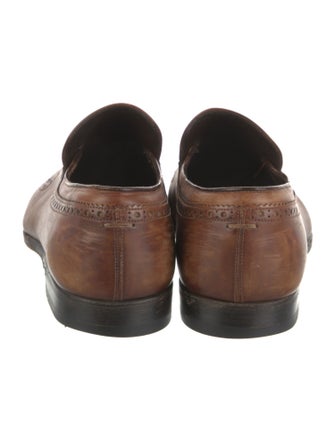 Gucci Interlocking G Logo Leather Dress Loafers