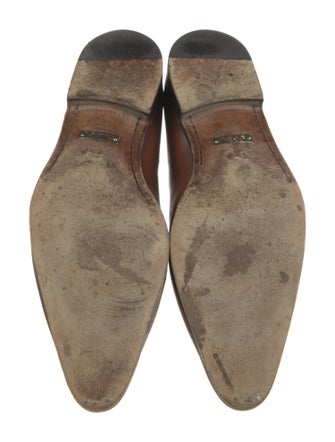 Gucci Interlocking G Logo Leather Dress Loafers