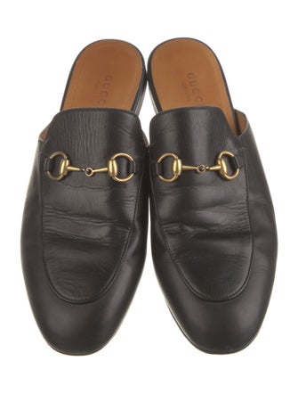 Gucci Horsebit Accent Leather Mules
