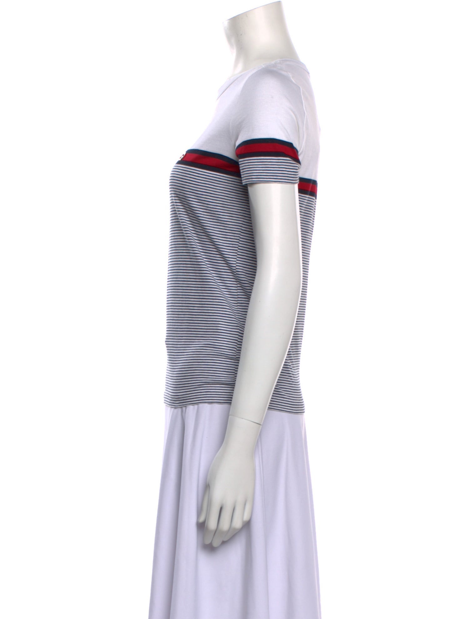 Gucci Striped Crew Neck T-Shirt w/ Tags