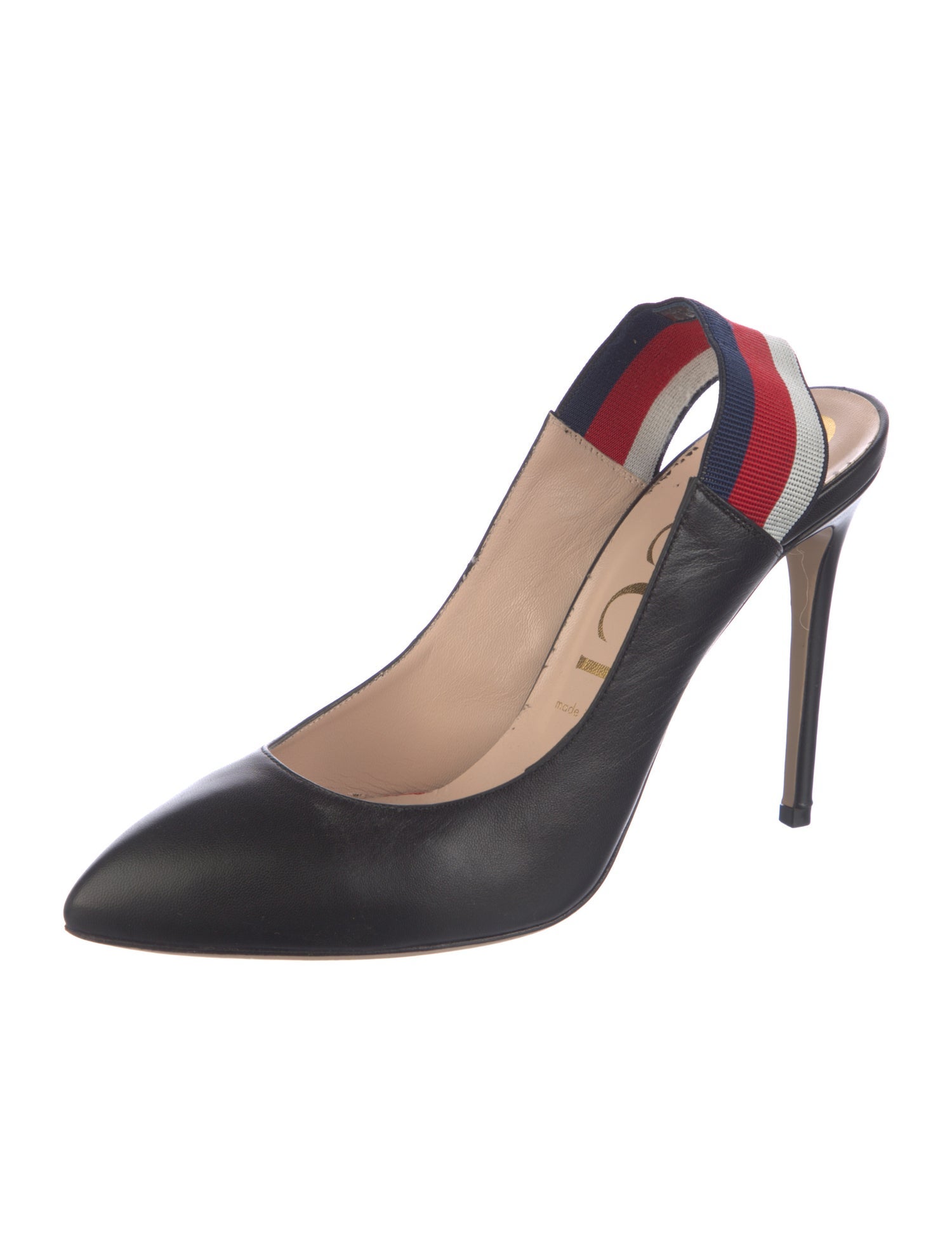 Gucci Leather Slingback Pumps