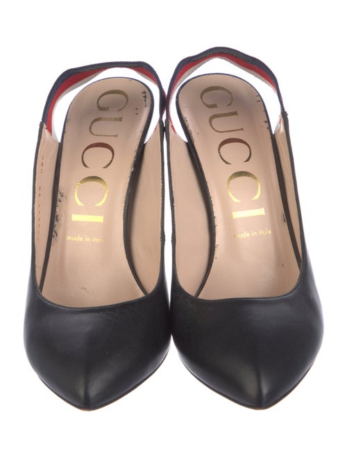 Gucci Leather Slingback Pumps