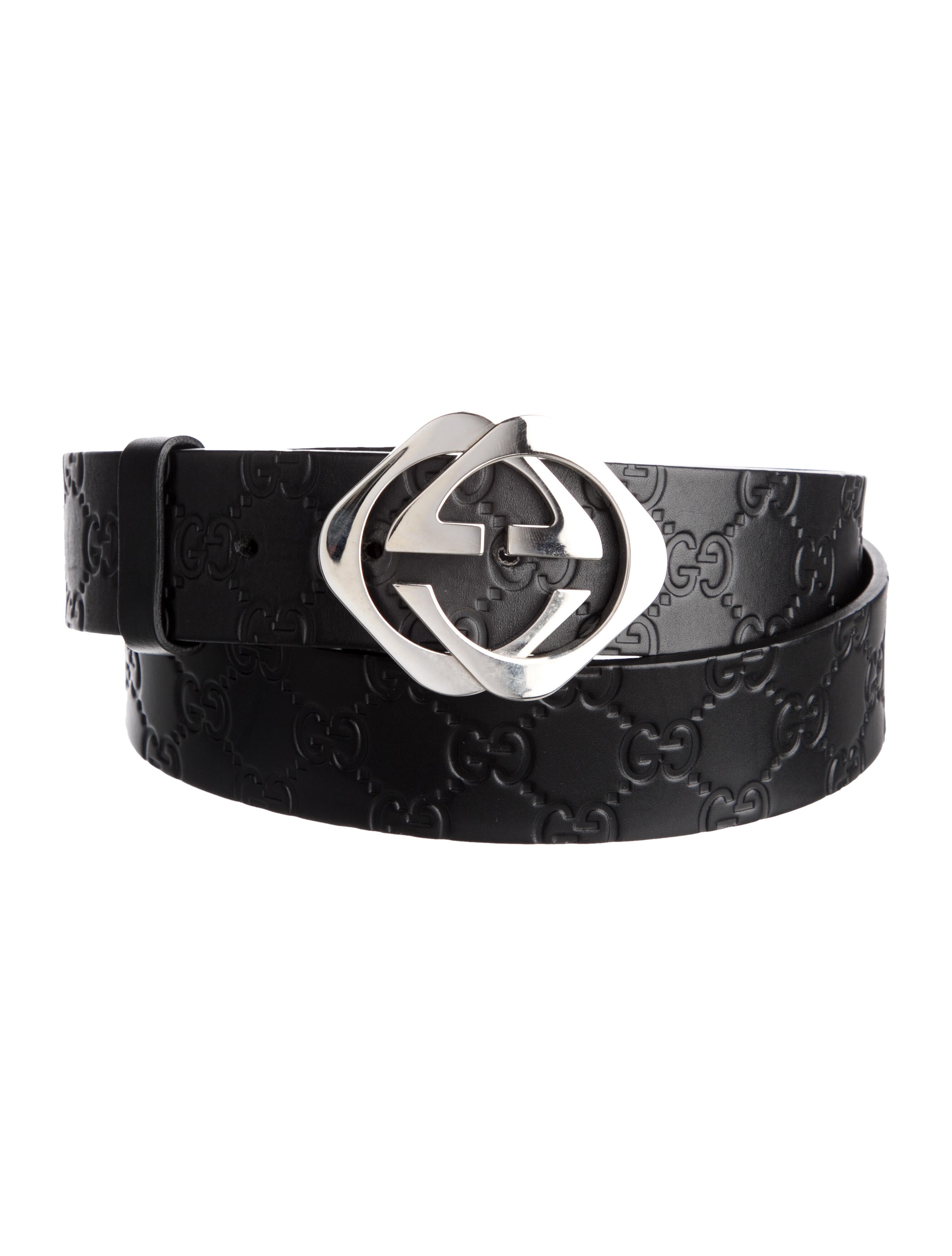 Gucci Interlocking G Logo Leather Belt