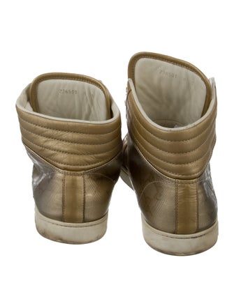 Gucci GG Nylon Leather Sneakers