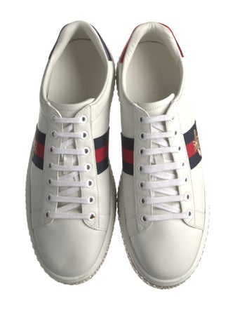 Gucci Sylvie Web Accent Leather Sneakers