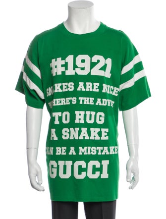 Gucci Graphic Print Crew Neck T-Shirt