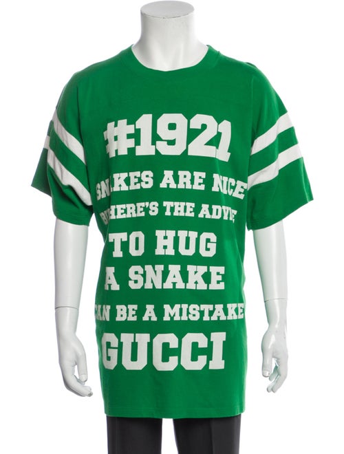 Gucci Graphic Print Crew Neck T-Shirt