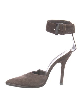 Gucci Suede D'Orsay Pumps