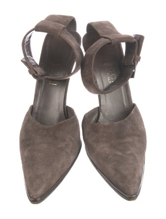 Gucci Suede D'Orsay Pumps