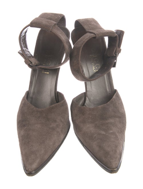 Gucci Suede D'Orsay Pumps
