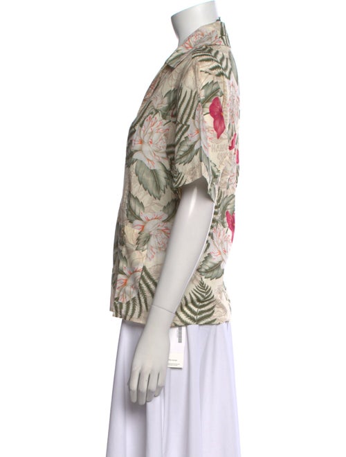 Gucci Printed Short Sleeve Blouse