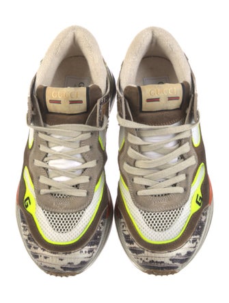 Gucci Interlocking G Logo Suede Sneakers