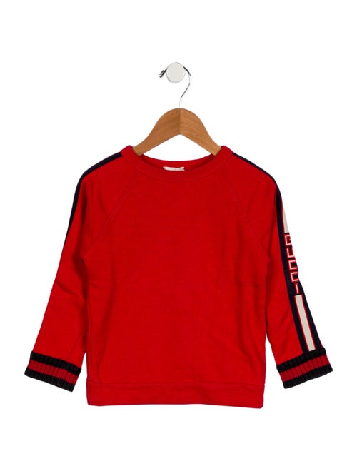 Gucci toddler girls' red and black sweater