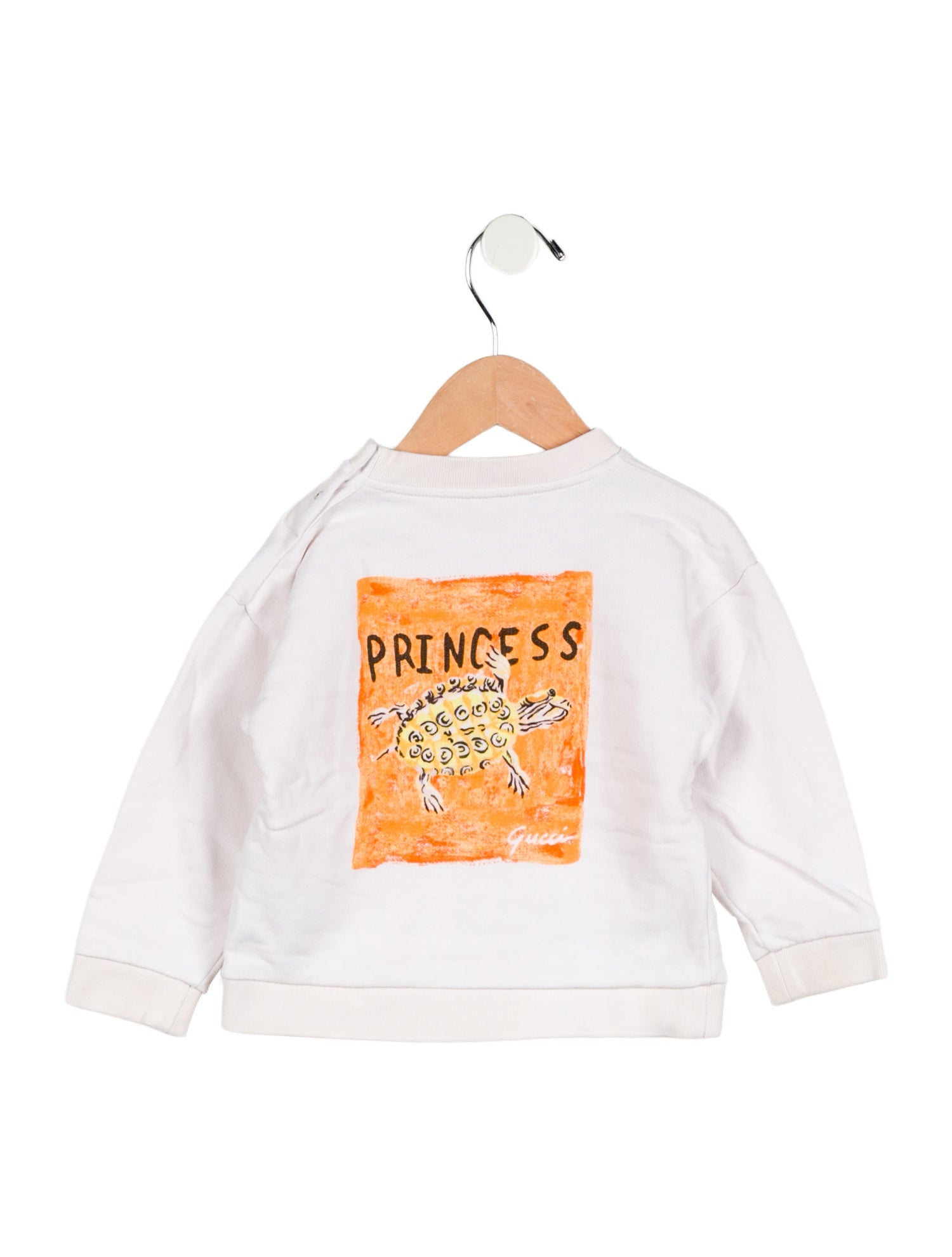 Gucci infant girls' neutral and red sweater