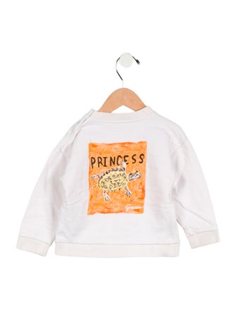 Gucci infant girls' neutral and red sweater