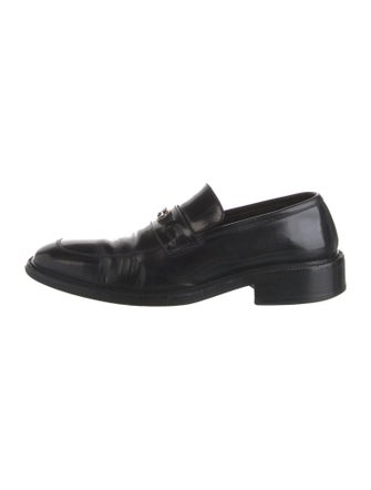 Gucci Interlocking G Logo Leather Dress Loafers