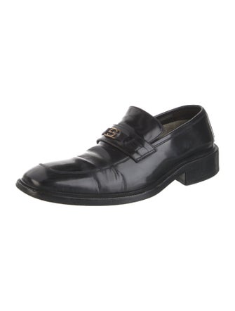 Gucci Interlocking G Logo Leather Dress Loafers
