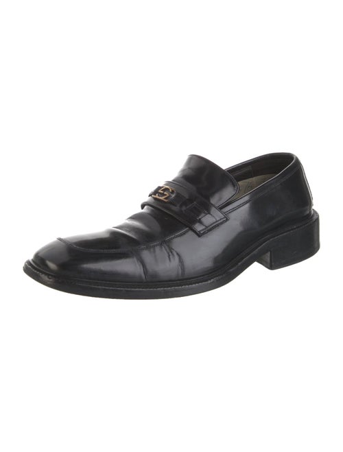 Gucci Interlocking G Logo Leather Dress Loafers