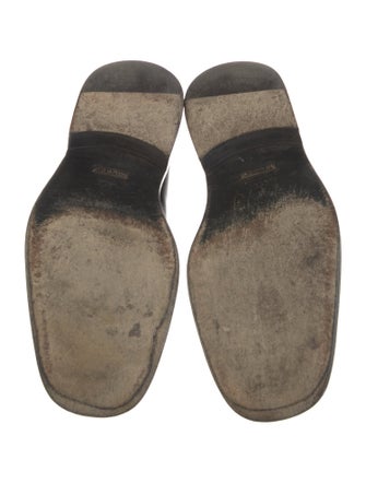 Gucci Interlocking G Logo Leather Dress Loafers