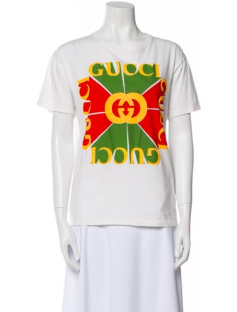 Gucci Graphic Print Crew Neck T-Shirt