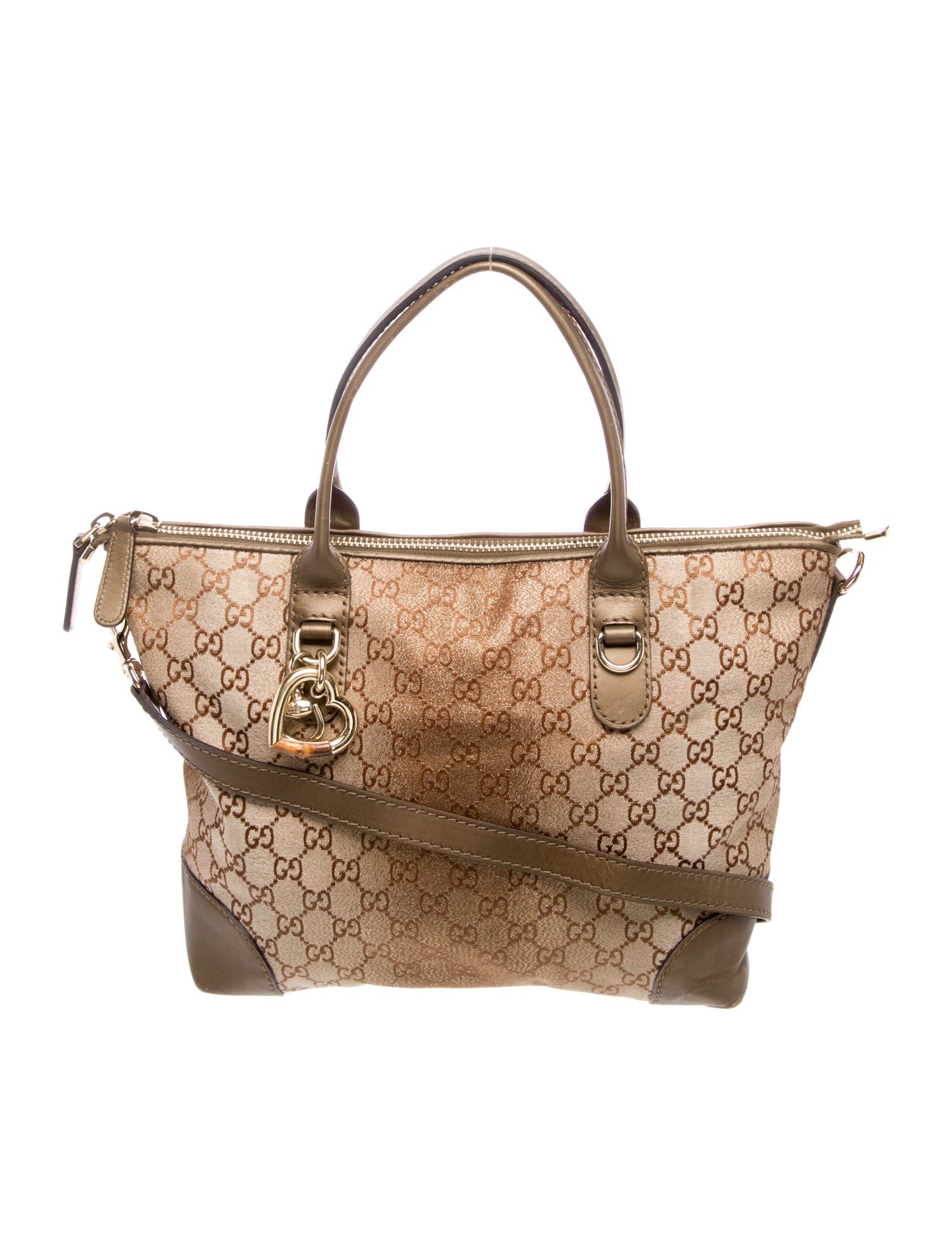 Gucci GG Canvas Heart Bit