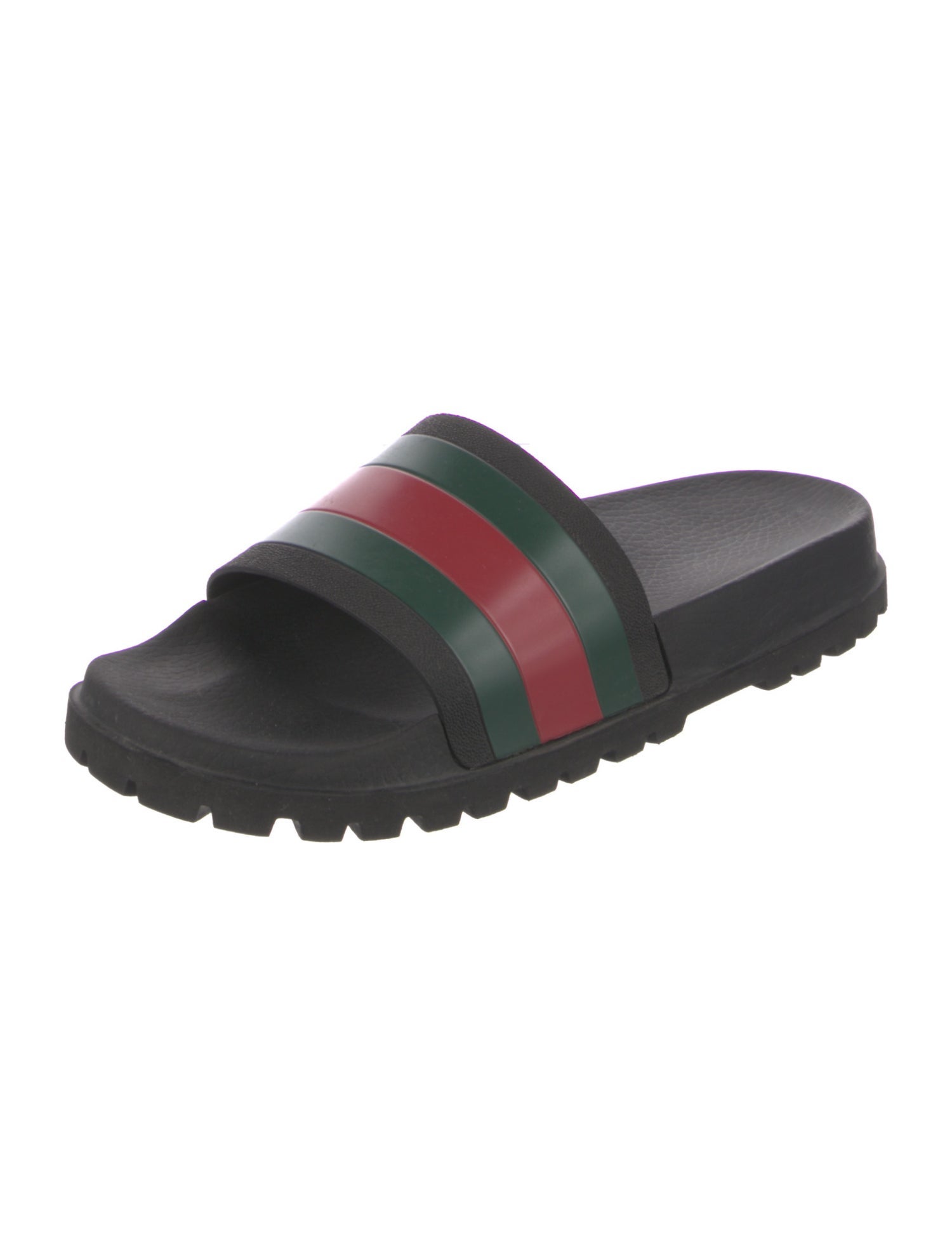 Gucci Web Accent Rubber Slides