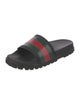 Gucci Web Accent Rubber Slides