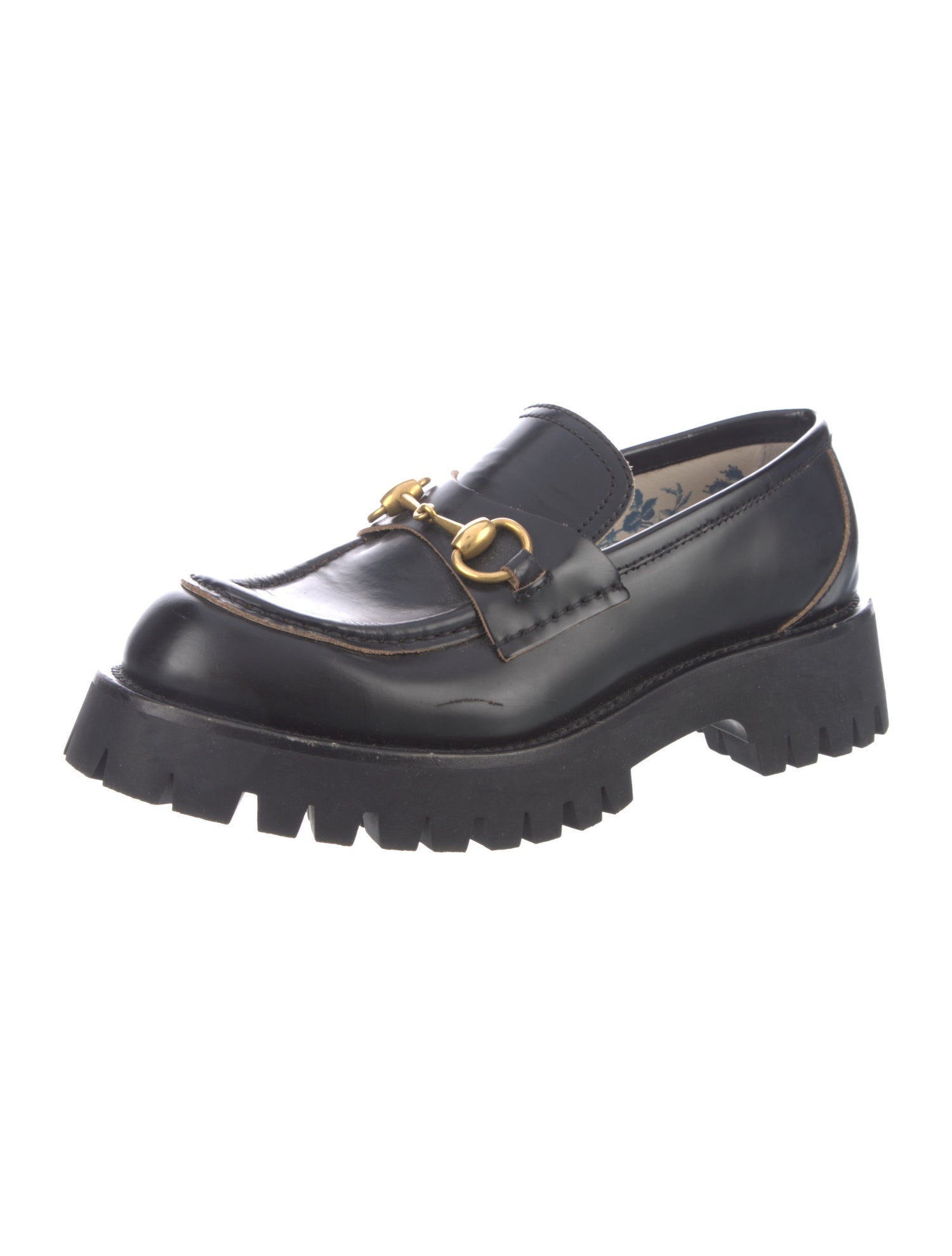 Gucci Horsebit Accent Leather Loafers