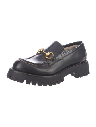 Gucci Horsebit Accent Leather Loafers