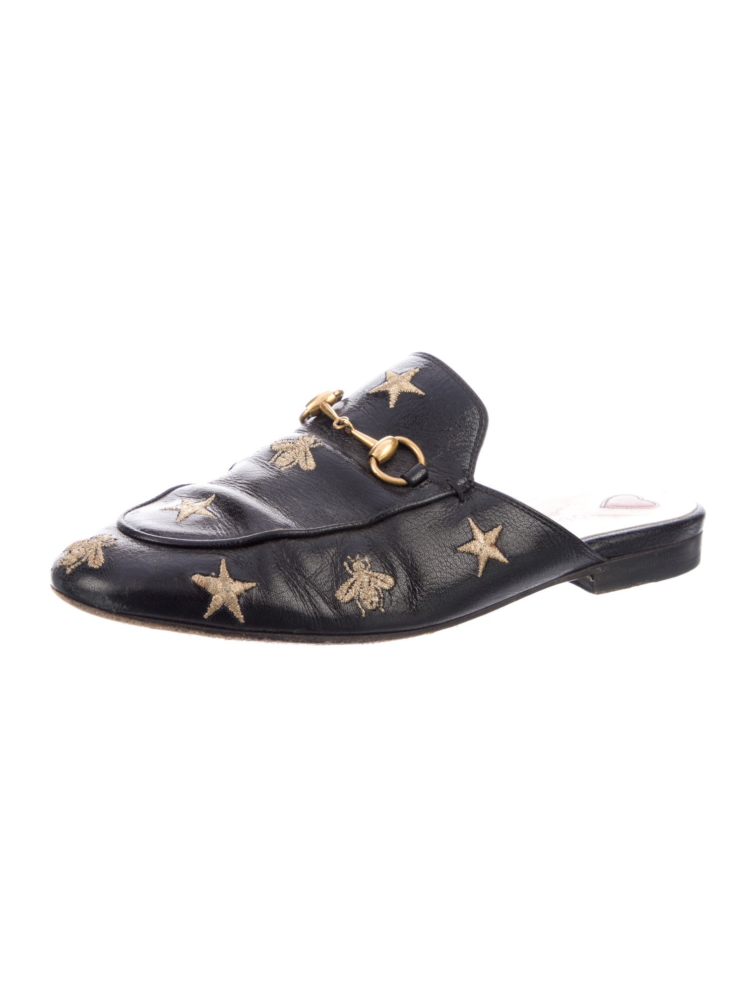 Gucci Horsebit Accent Leather Mules