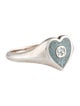 Gucci Enamel Interlocking G Heart Ring