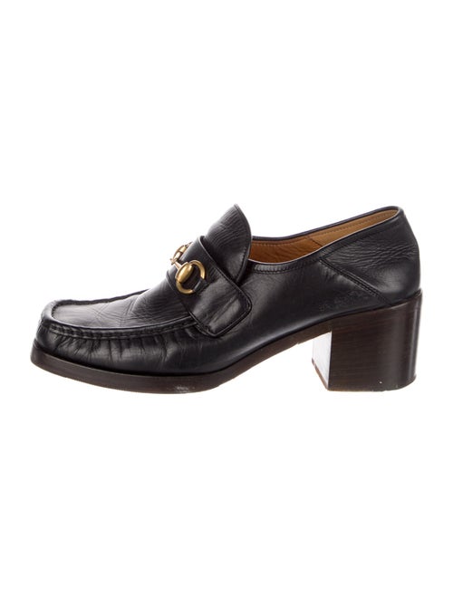 Gucci 1955 Horsebit Accent Leather Pumps
