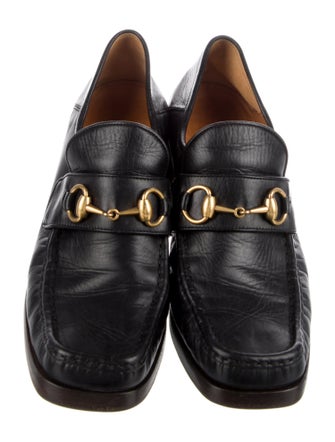 Gucci 1955 Horsebit Accent Leather Pumps