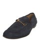 Gucci Horsebit Accent Suede Dress Loafers