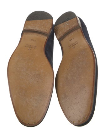 Gucci Horsebit Accent Suede Dress Loafers