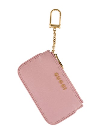 Gucci Pink Leather Keychain