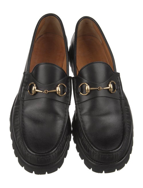 Gucci Horsebit Accent Leather Dress Loafers